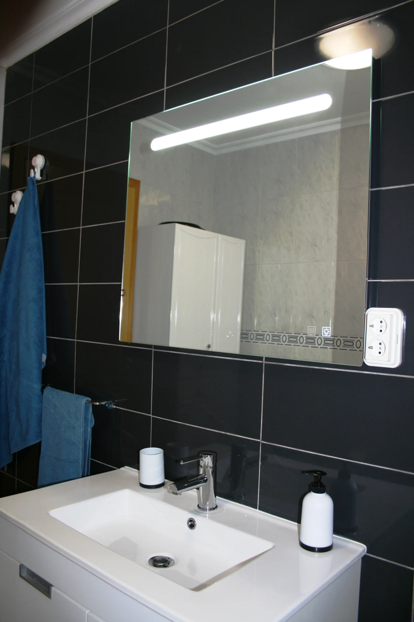 Bagno moderno con doccia appartamento vacanze Portogallo